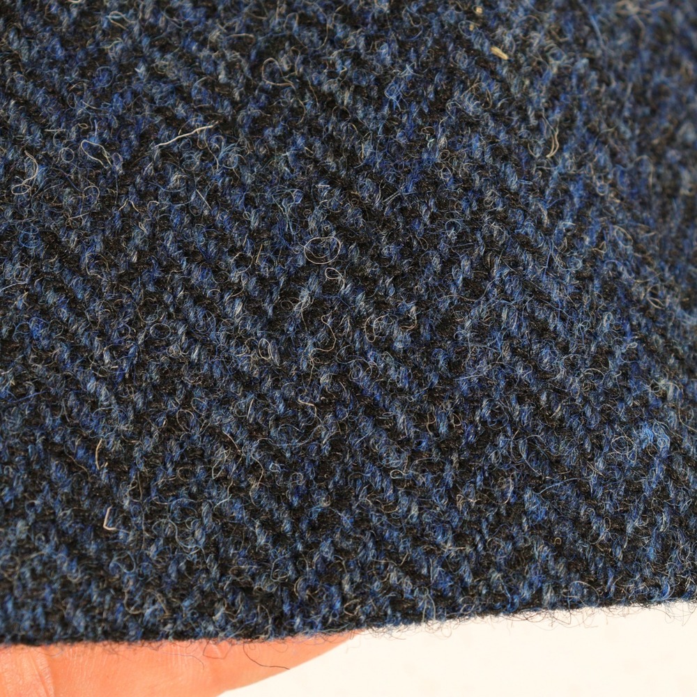 ASOS Harris Tweed Blazer Men's 42R Herringbone Wool Sport Coat Blue EUC - Picture 9 of 10